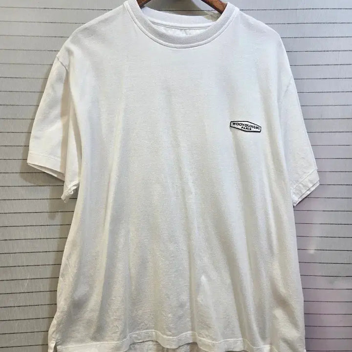 [BUNJANG] Wooyoungmi White Short Sleeve T-shirt / 우영미 화이트 반팔 티셔츠