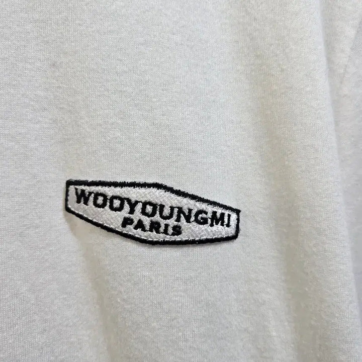 [BUNJANG] Wooyoungmi White Short Sleeve T-shirt / 우영미 화이트 반팔 티셔츠