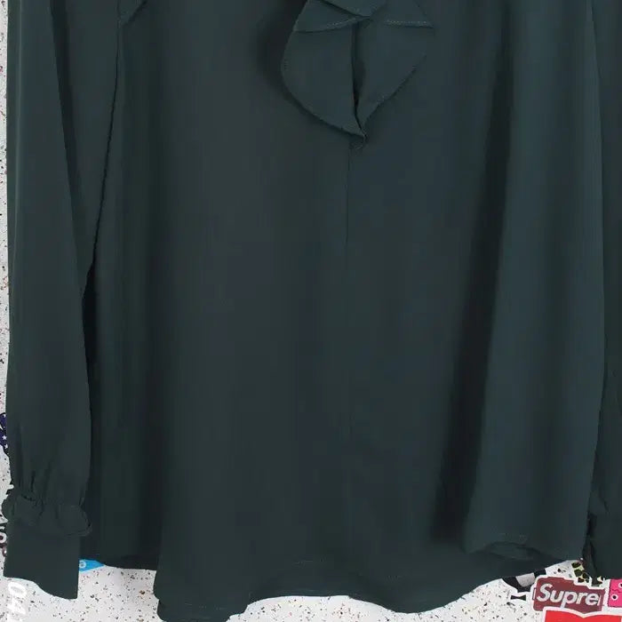 [BUNJANG] ABFZ Simple Frill Long Sleeve Blouse / 여성66 / ABFZ 심플 프릴 긴팔 블라우스GN 34-115