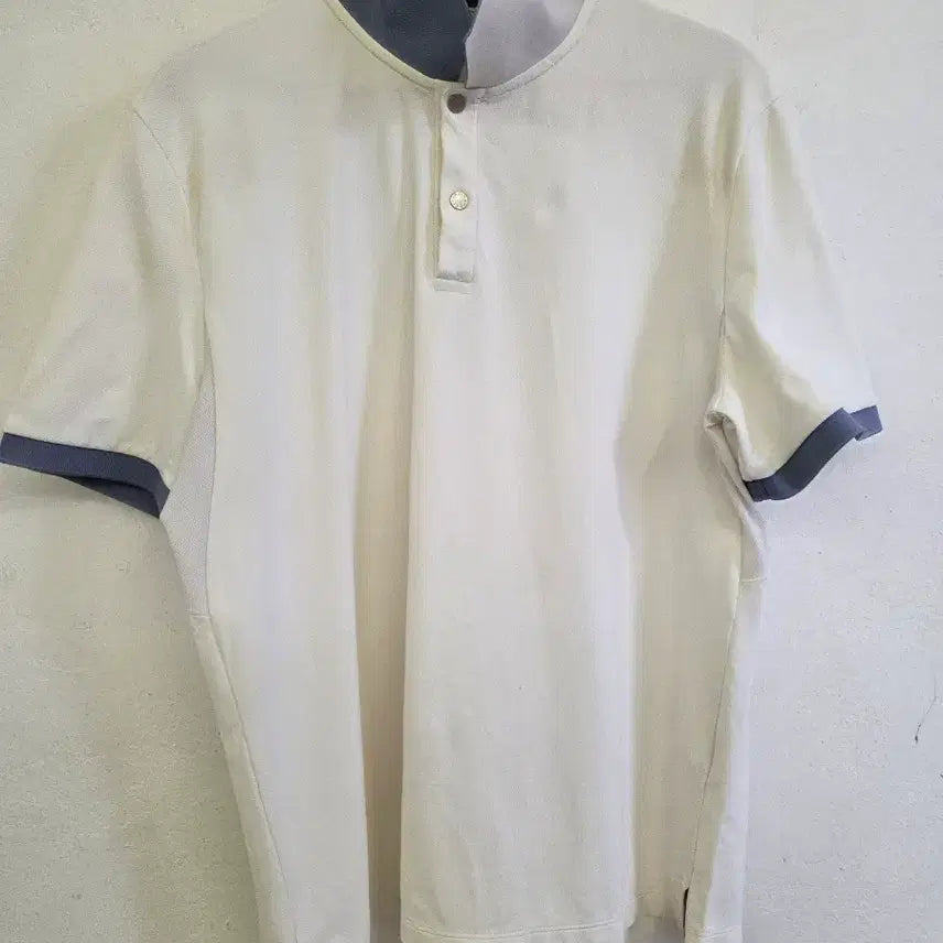 [BUNJANG] LANVIN SPORT White Collar T-Shirt / LANVIN SPORT 화이트 카라티 105