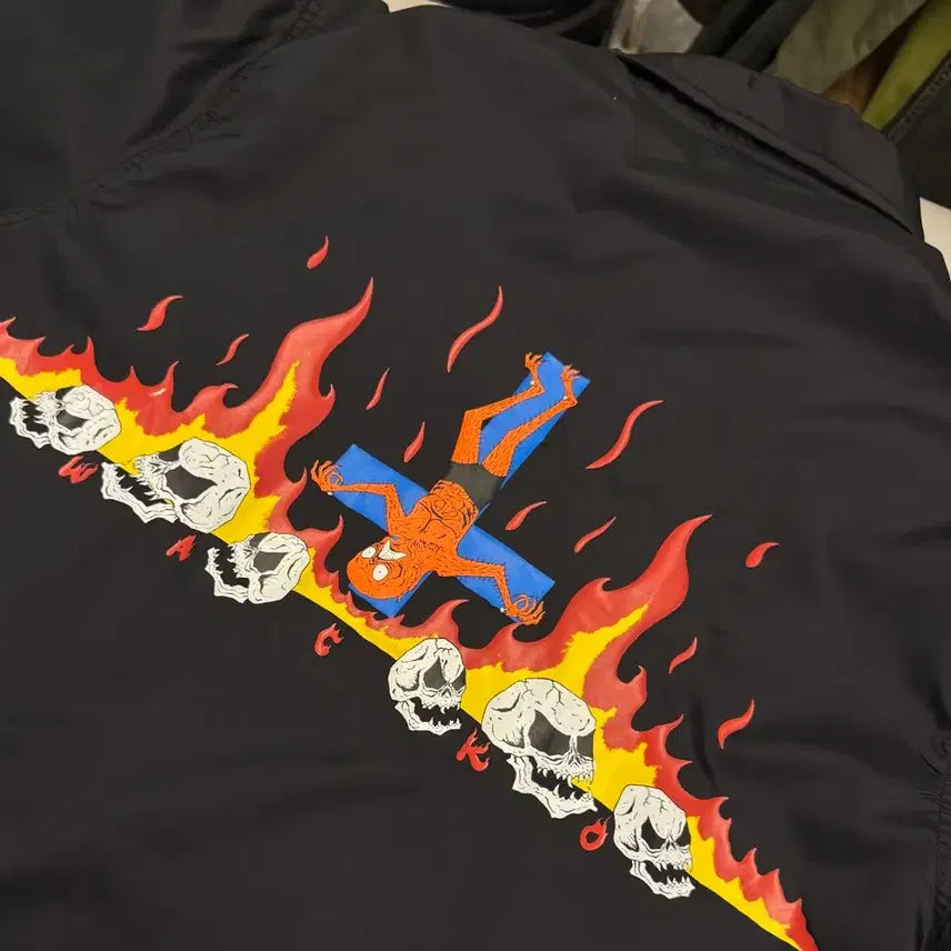 [BUNJANG] Wacko Maria Neckface Coach Jacket / 와코마리아 넥페이스 코치자켓
