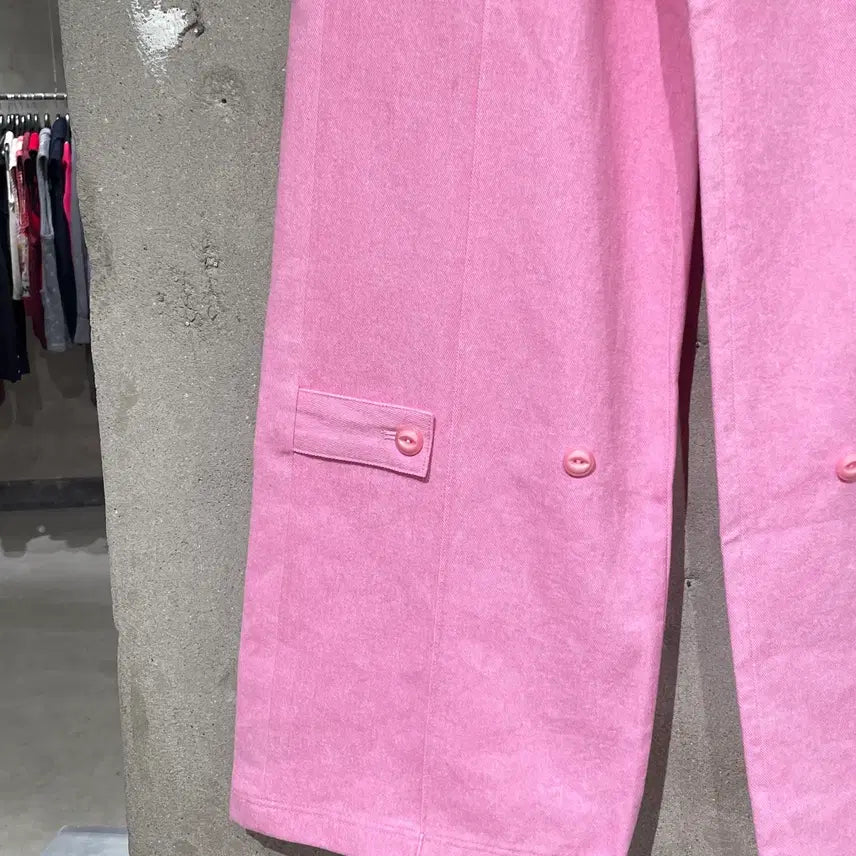 [BUNJANG] Kijun Pink Wide Cargo Pants / 기준 핑크 와이드 카고 팬츠