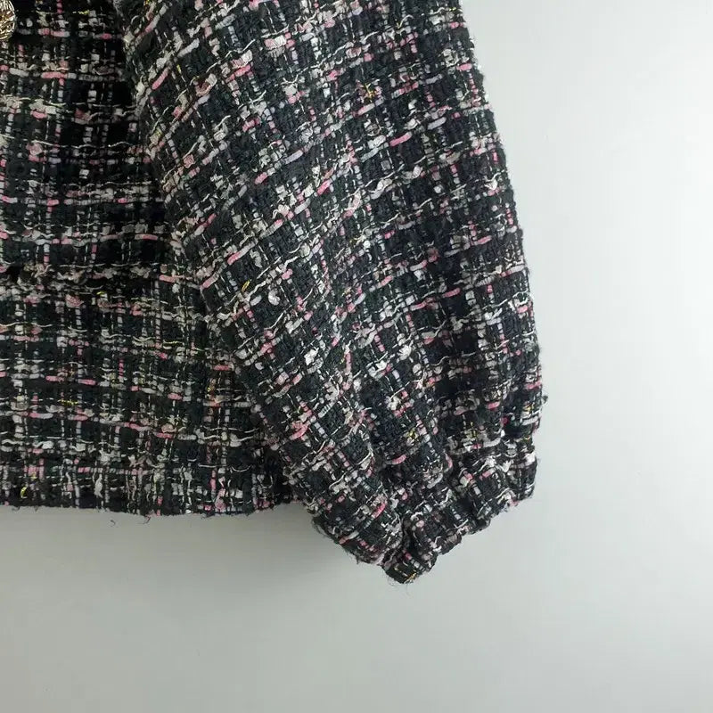 [BUNJANG] Paul &amp; Joe Black Tweed Jacket / 폴앤조 블랙 여자 트위드 자켓 L M7437