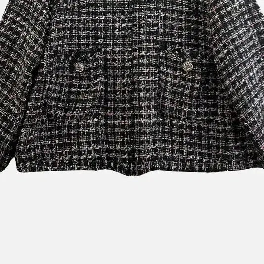 [BUNJANG] Paul &amp; Joe Black Tweed Jacket / 폴앤조 블랙 여자 트위드 자켓 L M7437