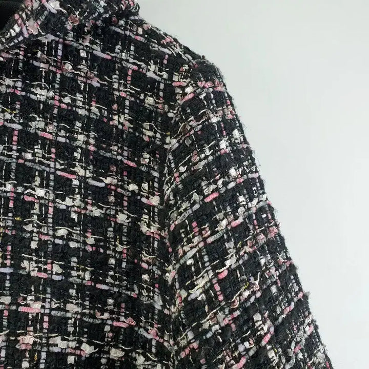 [BUNJANG] Paul &amp; Joe Black Tweed Jacket / 폴앤조 블랙 여자 트위드 자켓 L M7437