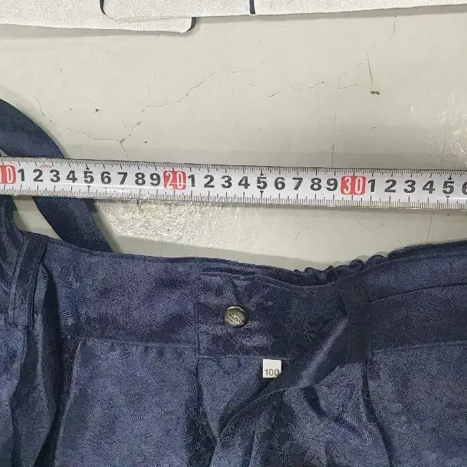 [BUNJANG] Traditional Korean Costume Set (White/Navy) / 남성 한복 세트 100호 (화이트/네이비)