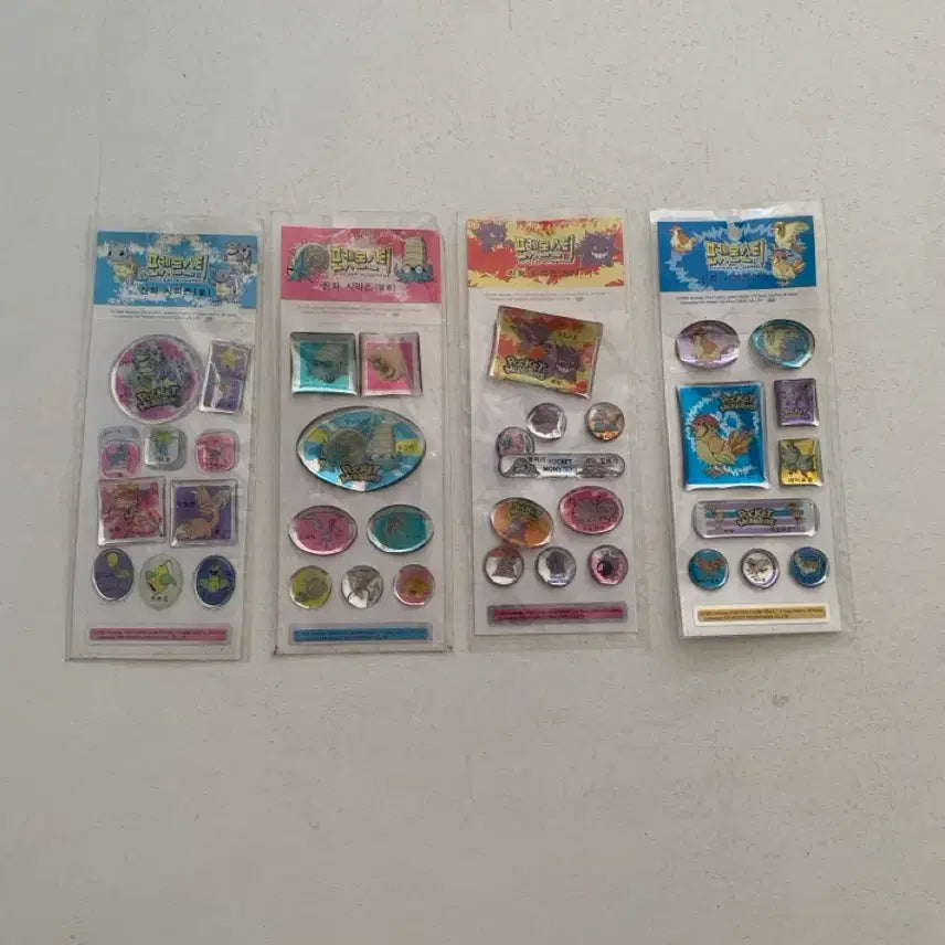 [BUNJANG] Pokemon 1999 Shiny Sticker / [고전문구] 1999년 포켓몬스터 반짝이 스티커