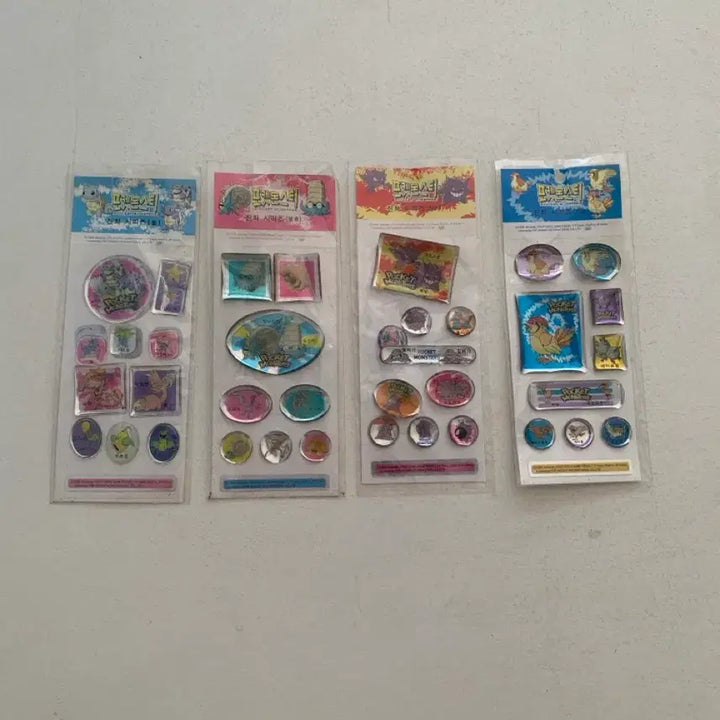 [BUNJANG] Pokemon 1999 Shiny Sticker / [고전문구] 1999년 포켓몬스터 반짝이 스티커