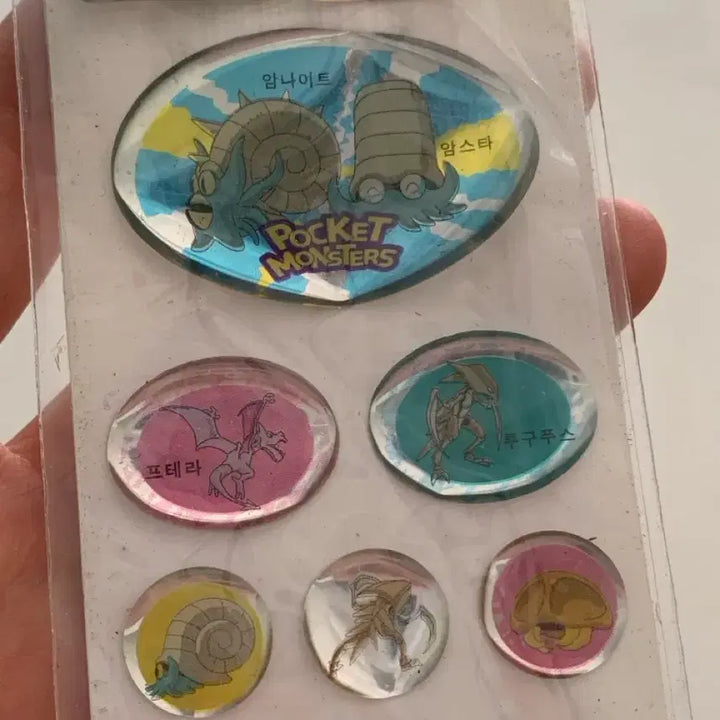 [BUNJANG] Pokemon 1999 Shiny Sticker / [고전문구] 1999년 포켓몬스터 반짝이 스티커