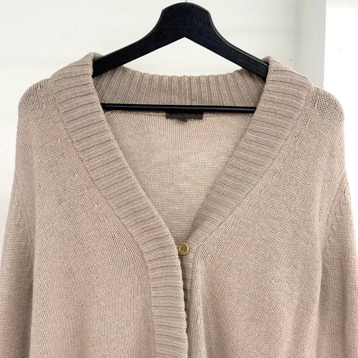 [BUNJANG] Loewe Beige Tie Back Cashmere Cardigan / 로에베 베이지 타이 백 캐시미어 가디건