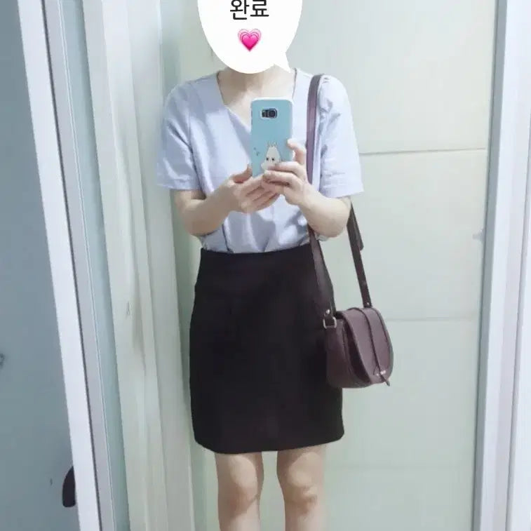 [BUNJANG] Black Mini Skirt (M) / 블랙 미니스커트