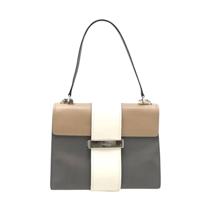 [BUNJANG] Prada 1BA115 Metal Ribbon Tote Bag / [착한중고명품동래점] 프라다 1BA115 메탈 리본 토트백 상태 A