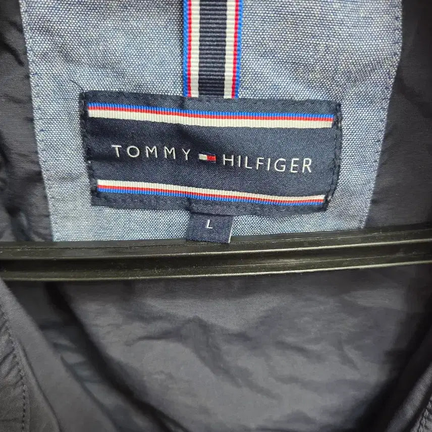 [BUNJANG] Tommy Hilfiger Hooded Long Coat - Navy / 타미힐피거 후드 롱 코트 네이비