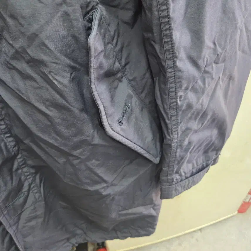 [BUNJANG] Tommy Hilfiger Hooded Long Coat - Navy / 타미힐피거 후드 롱 코트 네이비