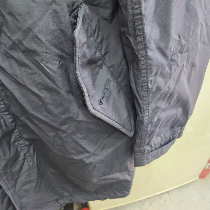 [BUNJANG] Tommy Hilfiger Hooded Long Coat - Navy / 타미힐피거 후드 롱 코트 네이비