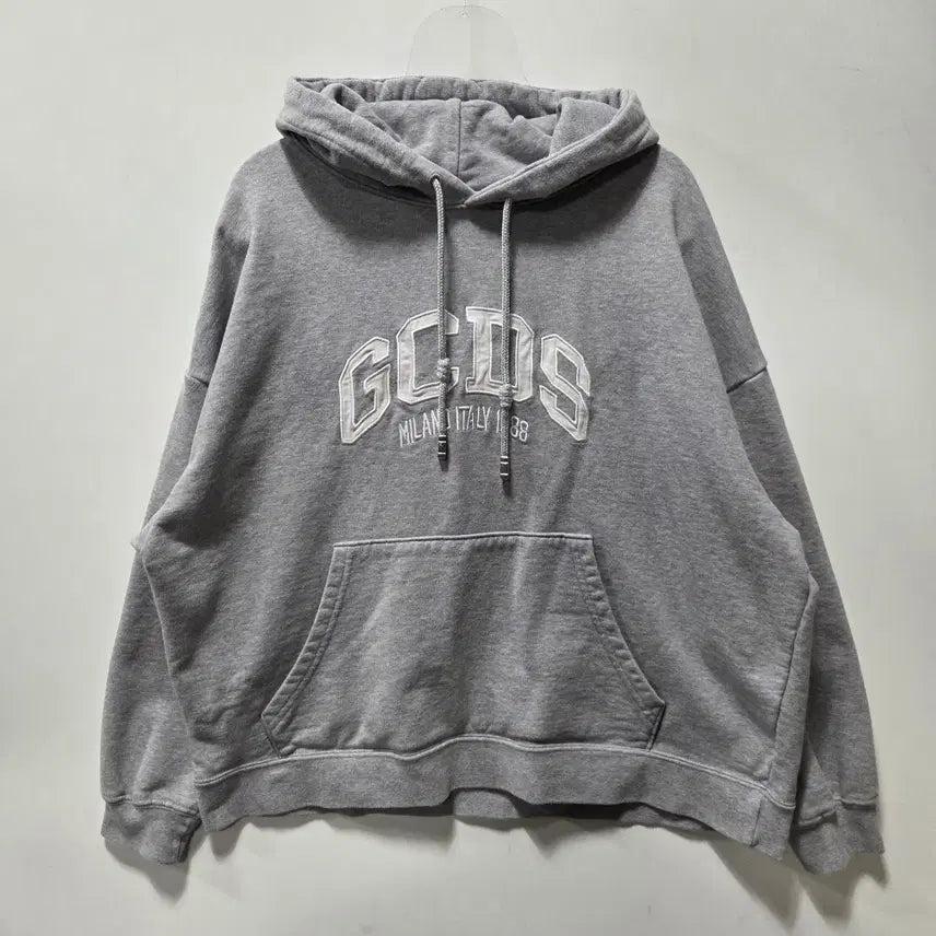 [BUNJANG] GCDS Gray Lounge Logo Hoodie XS / 지씨디에스 그레이 Lounge Logo 후드티 XS 26042406