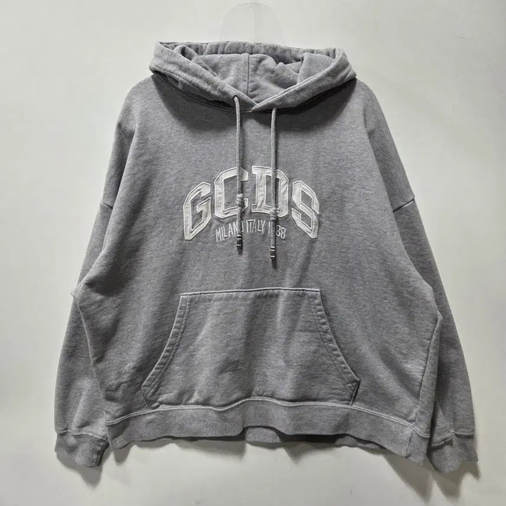 [BUNJANG] GCDS Gray Lounge Logo Hoodie XS / 지씨디에스 그레이 Lounge Logo 후드티 XS 26042406
