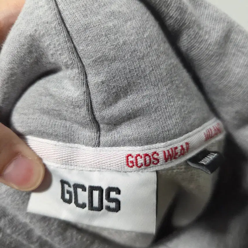 [BUNJANG] GCDS Gray Lounge Logo Hoodie XS / 지씨디에스 그레이 Lounge Logo 후드티 XS 26042406