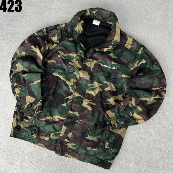 [BUNJANG] NoeManual Camouflage Windbreaker Jacket (Size M) / 노매뉴얼 카모플라쥬 바람막이 자켓 m