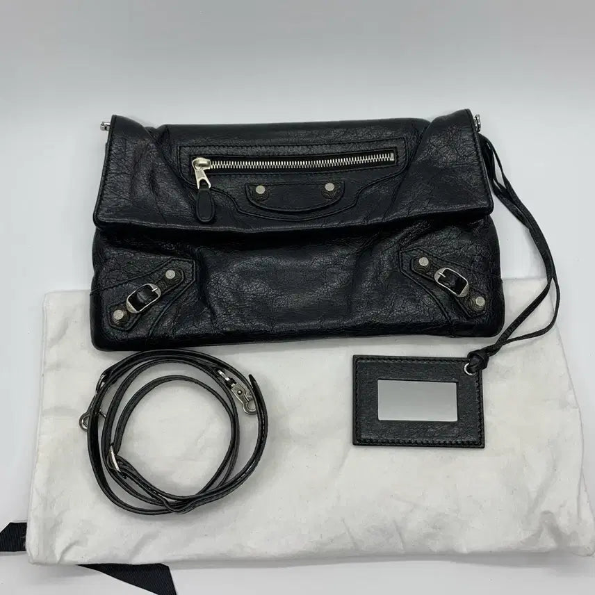 [SOLD OUT] 267000541 발렌시아가 모터 엔벨로프 크로스백 숄더백 블랙