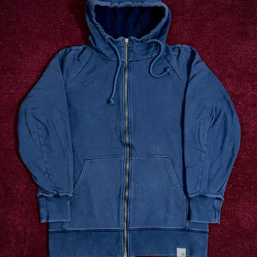 [BUNJANG] Adidas Two-Way Deep Blue Hooded Zip-up Jacket L / 아디다스 투웨이 딥블루 후드집업 L