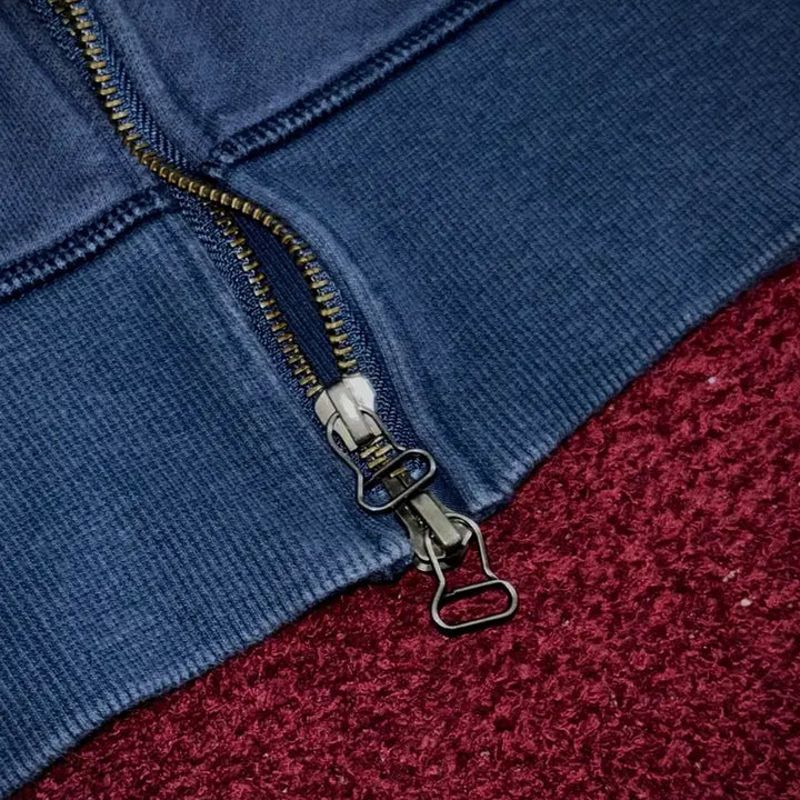 [BUNJANG] Adidas Two-Way Deep Blue Hooded Zip-up Jacket L / 아디다스 투웨이 딥블루 후드집업 L
