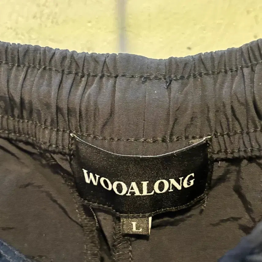 [BUNJANG] Woooalong Nylon Wide Pants / 우알롱 정품 나일론와이드팬츠