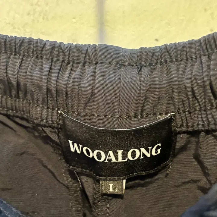 [BUNJANG] Woooalong Nylon Wide Pants / 우알롱 정품 나일론와이드팬츠