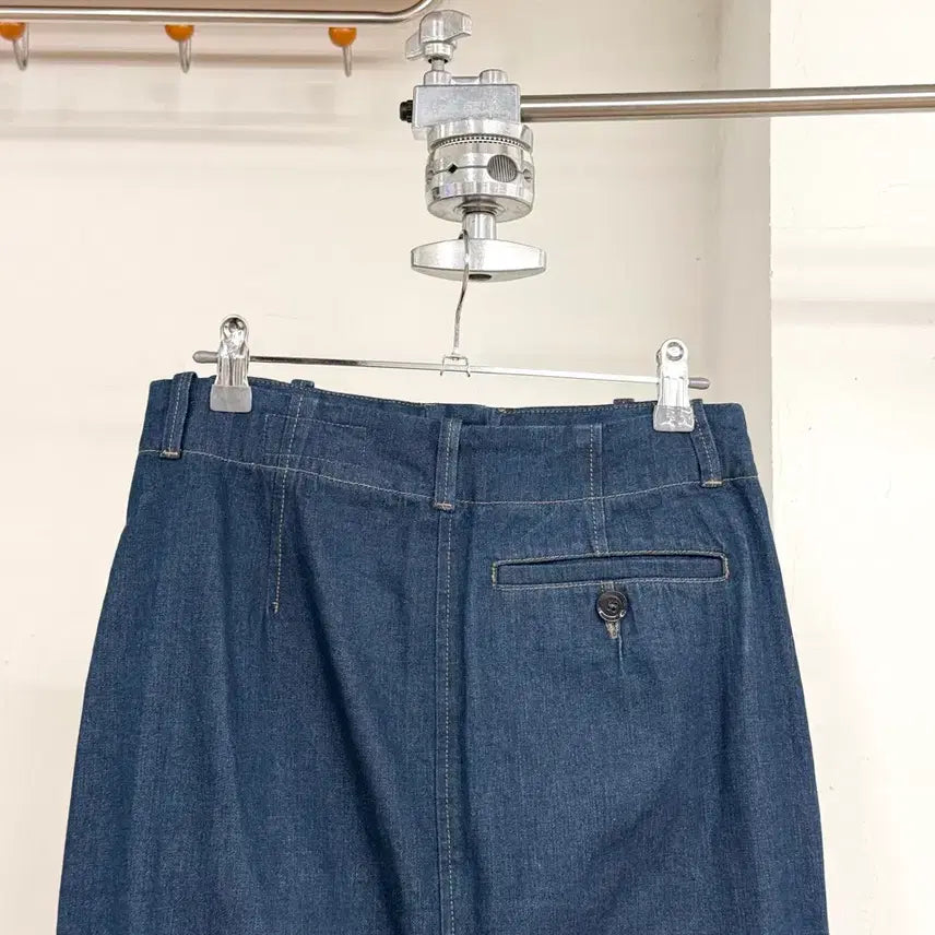 [BUNJANG] Lemaire Denim Wide Front Pocket Midi Skirt / 르메르 데님 와이드 프론트 포켓 미디 스커트
