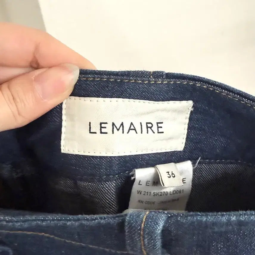 [BUNJANG] Lemaire Denim Wide Front Pocket Midi Skirt / 르메르 데님 와이드 프론트 포켓 미디 스커트