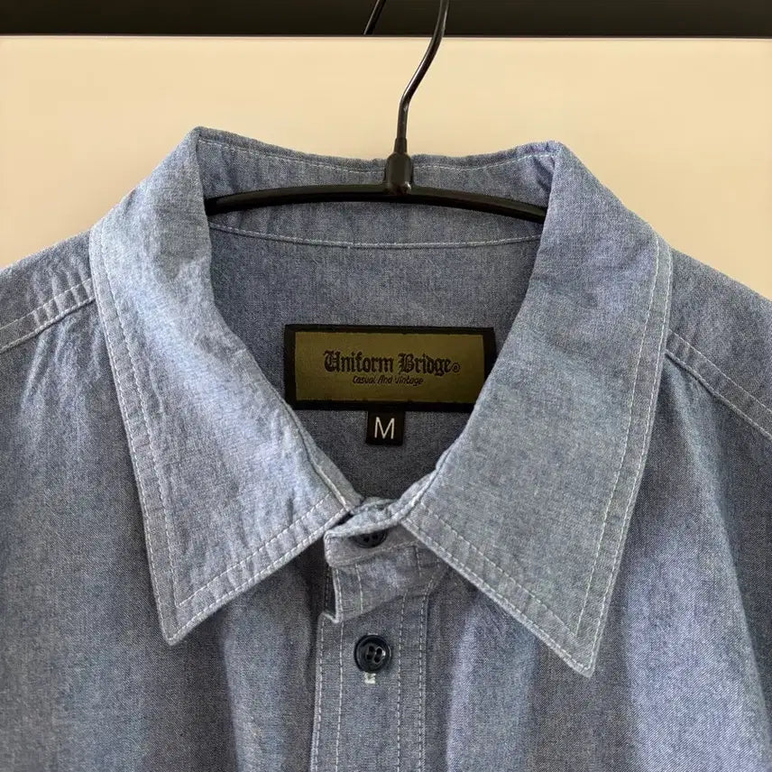 [BUNJANG] Uniform Bridge Chambray Work Shirt / (M)유니폼브릿지 샴브레이 워크 셔츠
