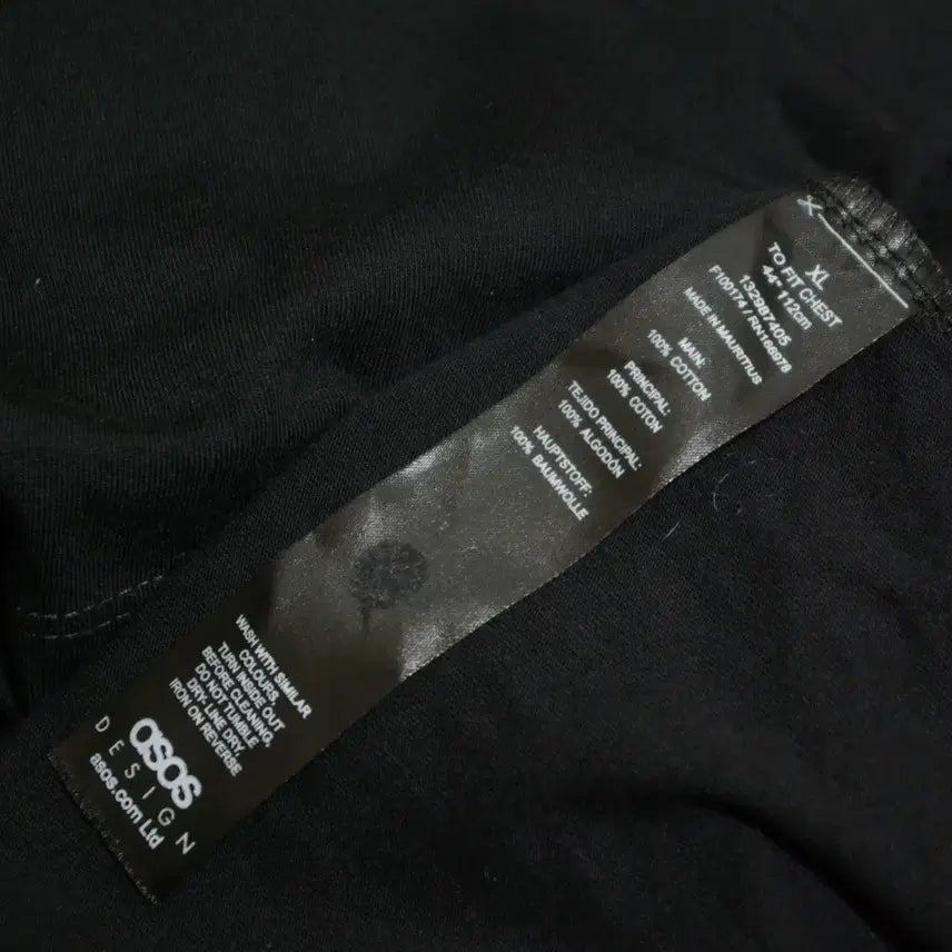 [BUNJANG] Asos Oversized Black Cotton T-shirt XL / 아소스 오버핏 반팔티셔츠 XL