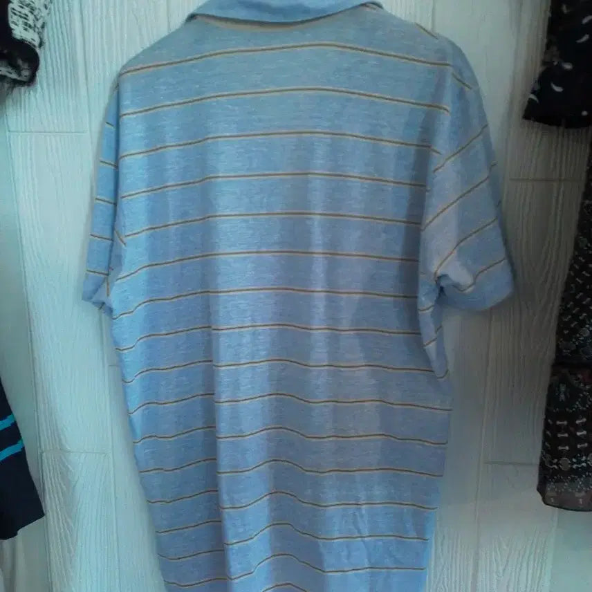 [BUNJANG] CLUB CAMBRIDGE Striped Short-Sleeve Polo Shirt / 남100CLUB CAMBRIDGE 스트라이프 반팔 카라티
