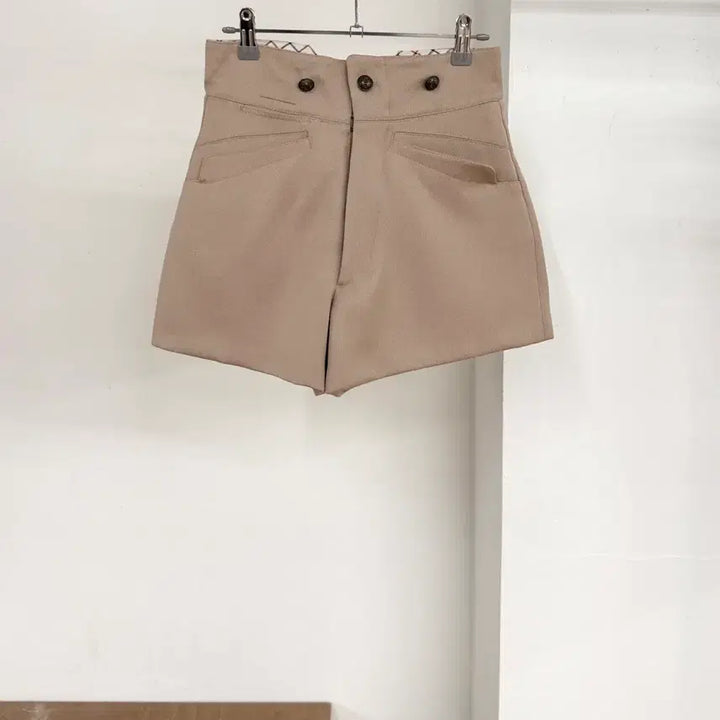 [BUNJANG] Maison Margiela Beige High-Waist Shorts / 메종 마르지엘라 베이지 하이웨이스트 숏팬츠