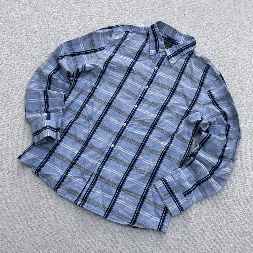 [BUNJANG] Henry Cotton Slim Fit Check Long Sleeve Shirt / 105 헨리코튼 슬림핏 체크 긴팔 셔츠 0424E