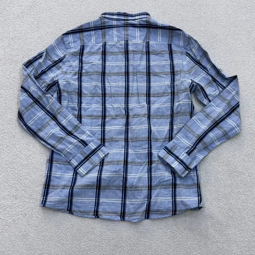 [BUNJANG] Henry Cotton Slim Fit Check Long Sleeve Shirt / 105 헨리코튼 슬림핏 체크 긴팔 셔츠 0424E