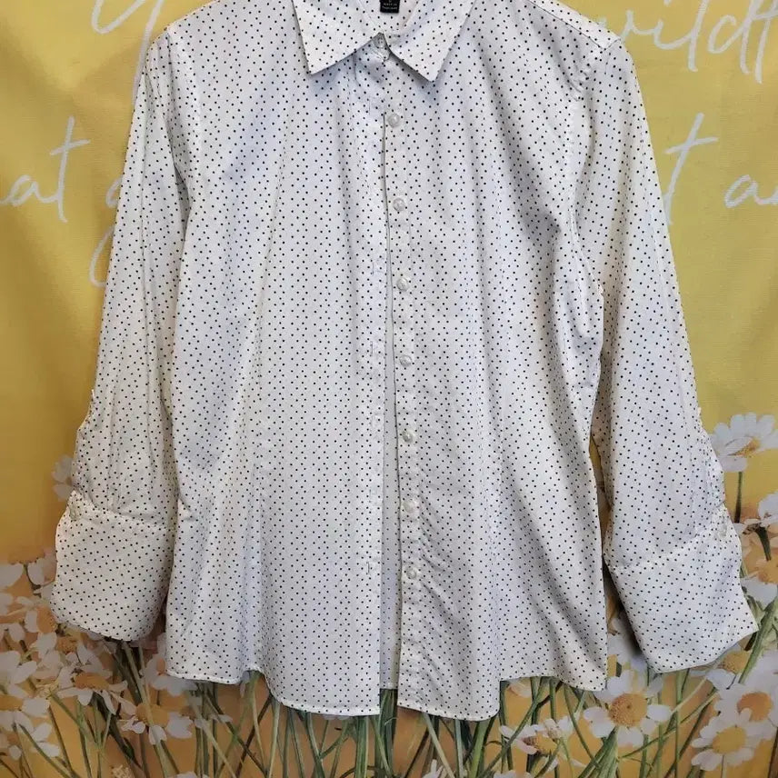 [BUNJANG] Brooks Brothers Dot Pattern Cotton Shirt / 브룩스 브라더스 도트 긴팔 면셔츠 S
