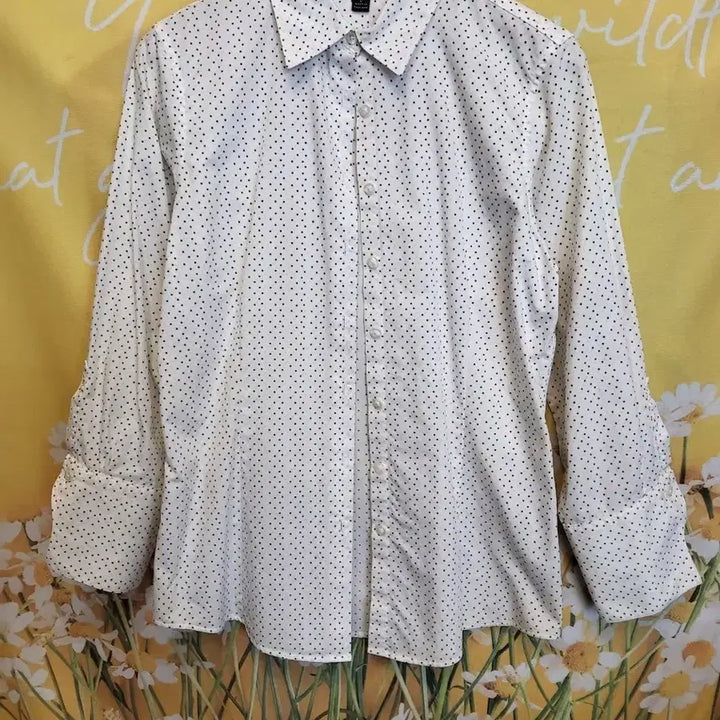 [BUNJANG] Brooks Brothers Dot Pattern Cotton Shirt / 브룩스 브라더스 도트 긴팔 면셔츠 S