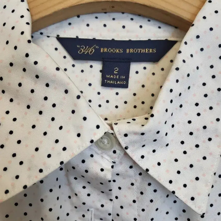 [BUNJANG] Brooks Brothers Dot Pattern Cotton Shirt / 브룩스 브라더스 도트 긴팔 면셔츠 S
