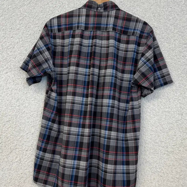 [BUNJANG] Sugar Cane Checkered Short Sleeve Button-Down Shirt / 슈가케인 체크 반팔 버튼다운 셔츠