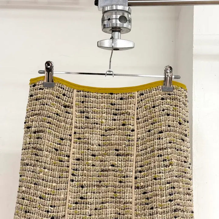 [BUNJANG] Prada Tweed Box Pleated Skirt / 프라다 트위드 박스 플리츠 스커트