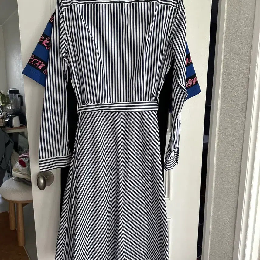 [SOLD OUT] 라코스테 스트라이프 셔츠 원피스 36