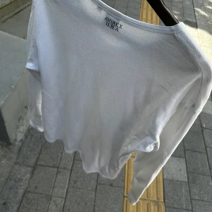 [SOLD OUT] AVIREX 와플 롱슬리브 티셔츠