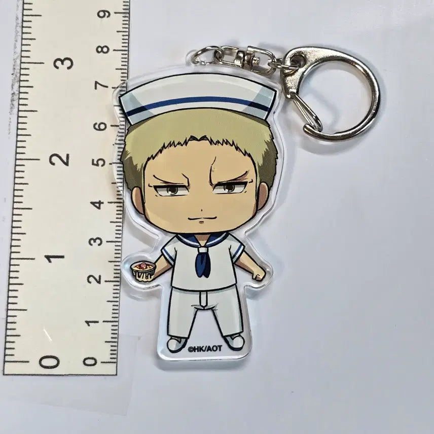 [BUNJANG] Attack on Titan Sweets Paradise Acrylic Keychain Liner Brown / 진격의 거인 스위츠 파라다이스 아크릴 키링 키홀더 스트랩 라이너 브라운