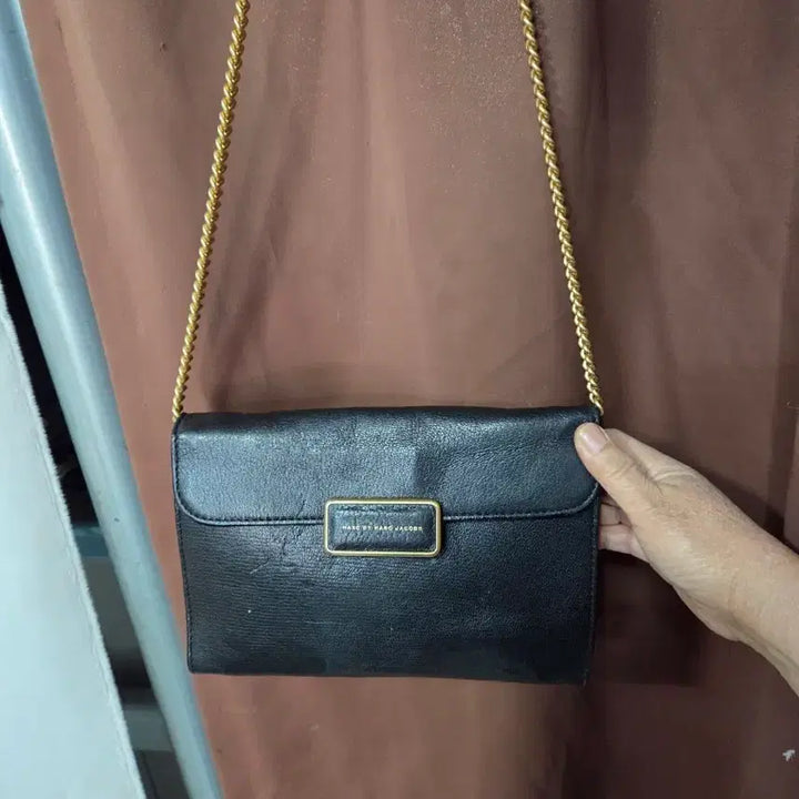 [BUNJANG] Marc Jacobs Black Leather Chain Bag / 마크제이콥스 블랙 레더 체인백