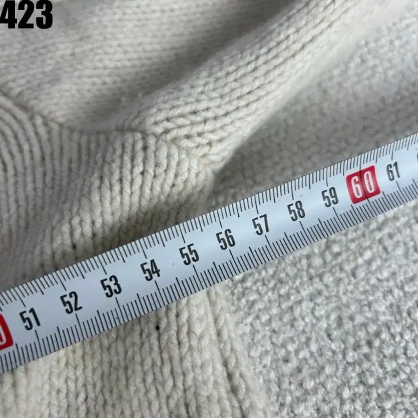 [BUNJANG] Lacoste Cable Knit Cardigan Ivory L / 라코스테 후드 케이블 니트 가디건 아이보리 L