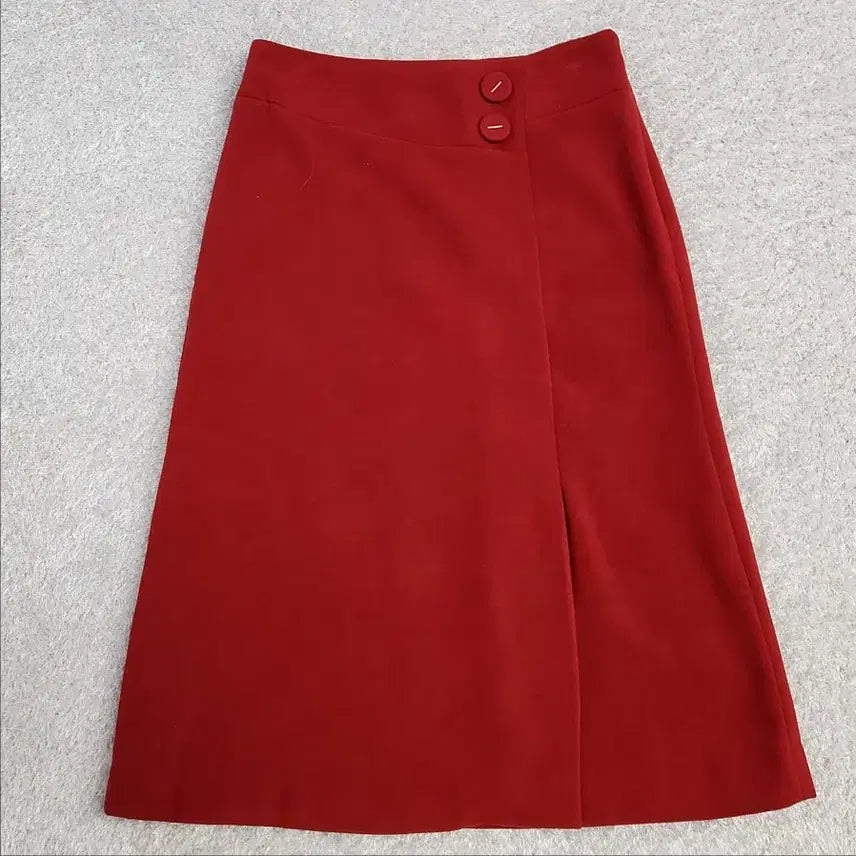 [BUNJANG] ME SENSE Two-Button Slit Midi Skirt / [새상품] ME SENSE 투버튼 슬릿 미디 스커트 55