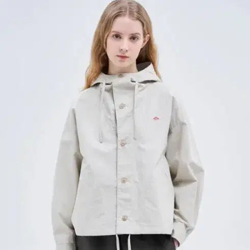 [SOLD OUT] [Danton]단톤 스타일 여성 후드 숏 자켓 아이보리