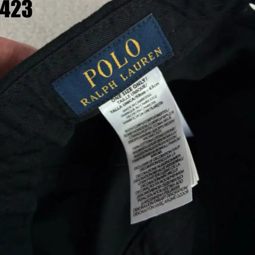 [BUNJANG] Polo Ralph Lauren Black Ball Cap / 폴로 랄프로렌 블랙 볼캡