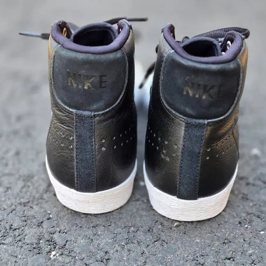 [BUNJANG] Nike Blazer Mid Black Leather Sneakers / 나이키 블레이저 미드 블랙 레더 250mm
